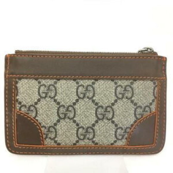 Gucci GG Case Key Ring Canvas Brown - Picture 1 of 7
